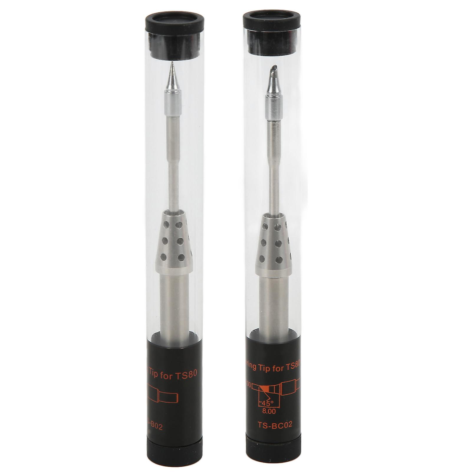 Universal Aluminium Alloy Mini Soldering Iron Tip For Ts80p Electric Soldering With Internal Heating Core And High Heat Resistance [ts-bc02]