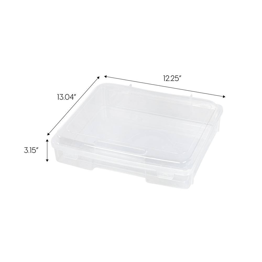 IRIS 7 Qt. Portable Project Storage Box in Clear 150655