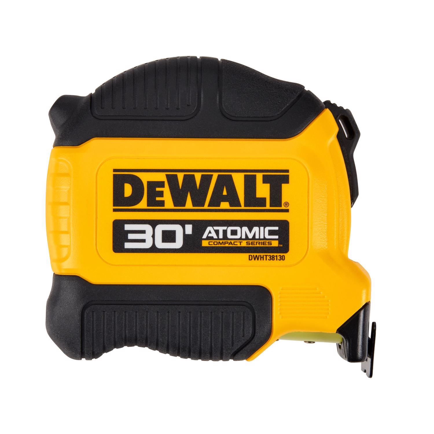 DW Atomic Compact 30 ft. L X 1-1/8 in. W Tape Measure 1 pk