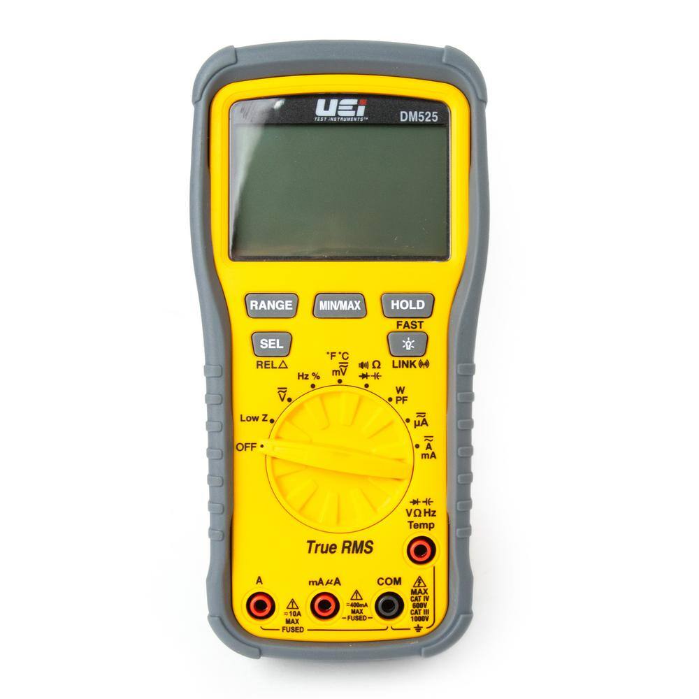 UEi Test Instruments True RMS 1000-Volt Contemporary Industrial Digital Multi-Meter with Temperature DM525