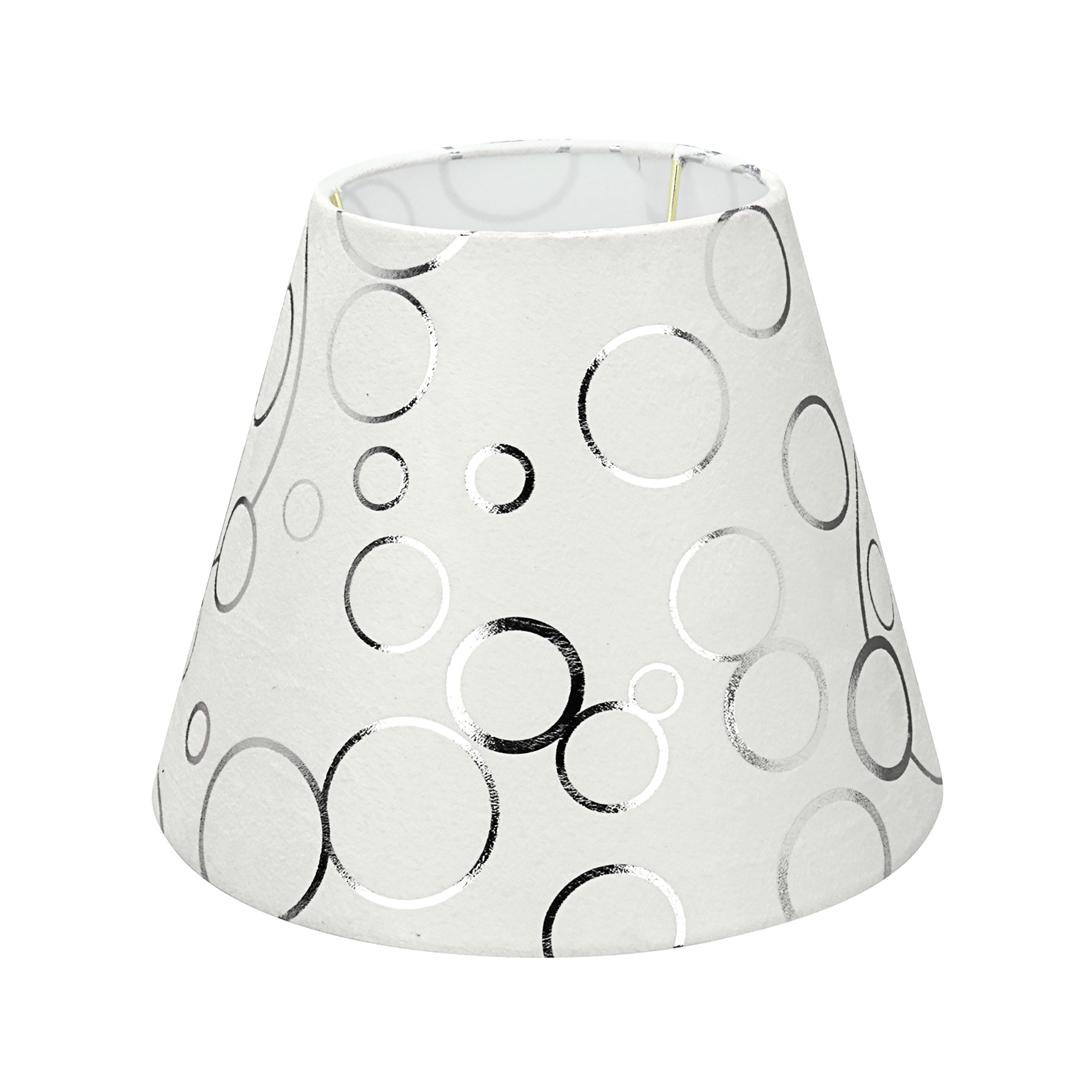 Aspen Creative 58901 Transitional Hardback Empire Shape UNO Construction Lamp Shade in White， 9