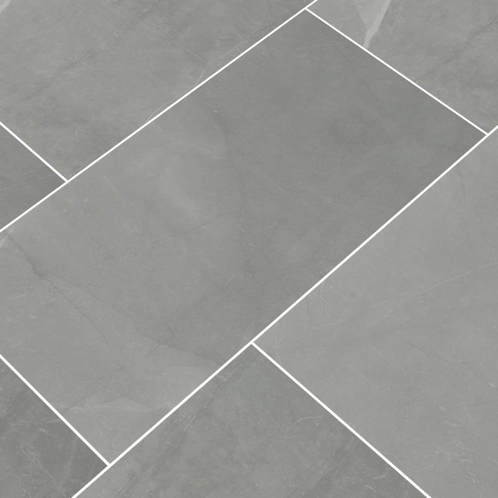 MSI Madison Celeste 11.56 in. x 23.87 in. Polished Porcelain Stone Look Floor and Wall Tile (16 sq. ft.Case) NHDMADCEL1224P