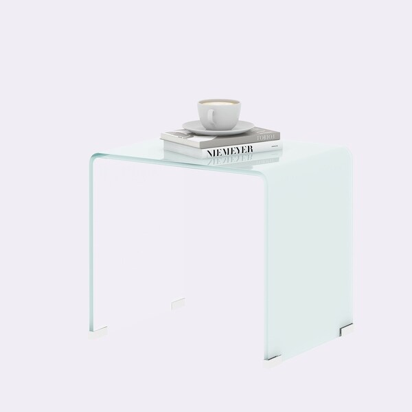 Whole Tempered Glass Side Table