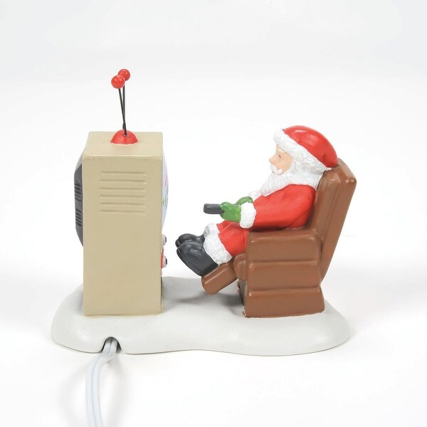 Department 56 Lighted Santa At The Man Cave Christmas Figurine