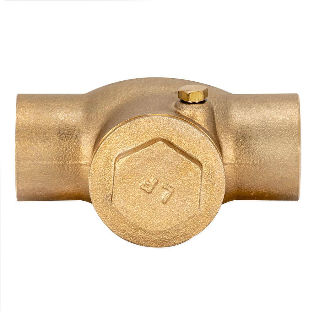 EZ-FLO 34 in. Brass C x C Sweat Swing Check Valve 20443LF