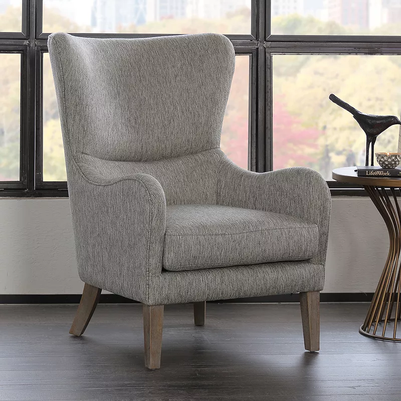 Madison Park Leda Swoop Wing Accent Chair