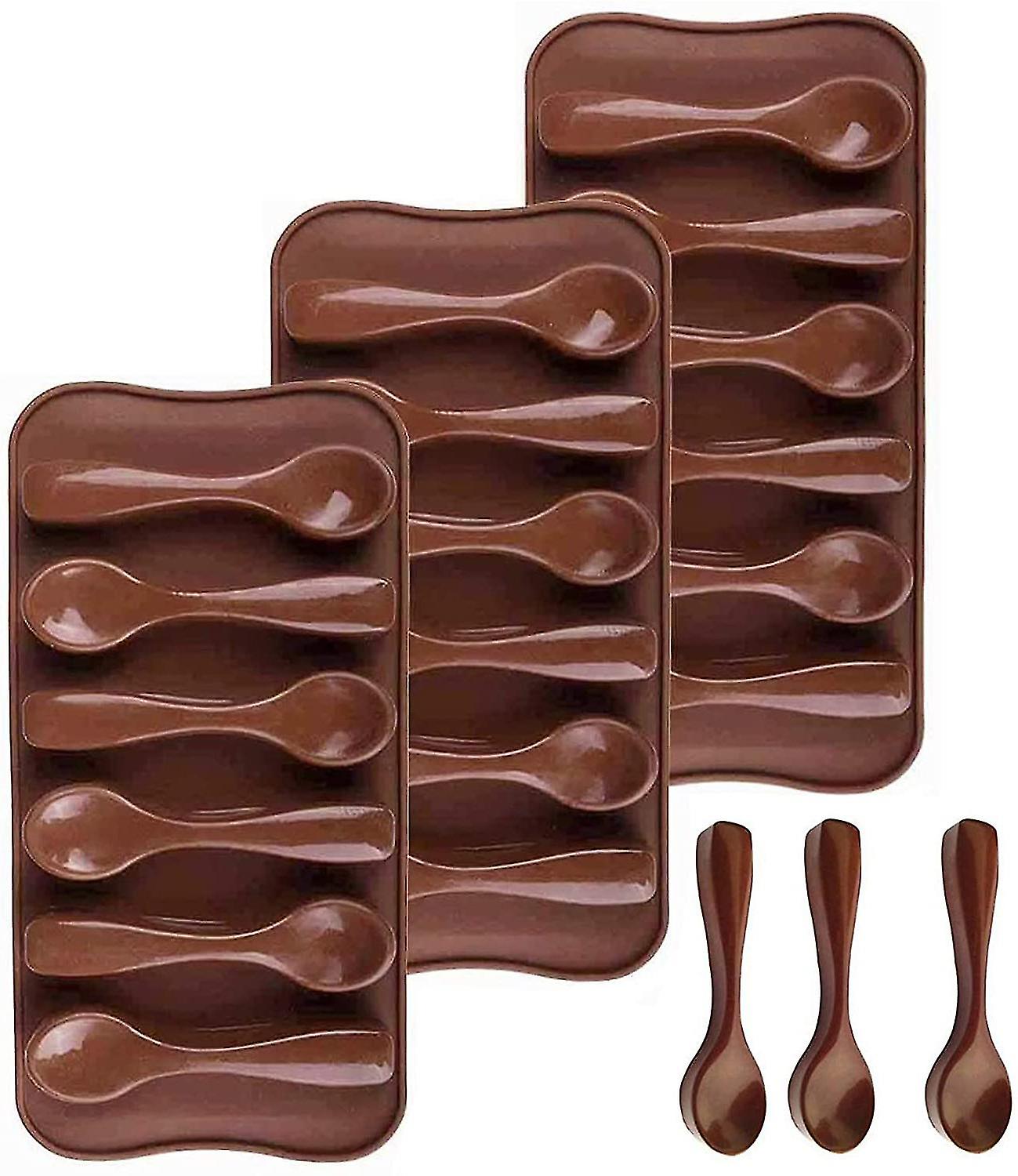 Silicone Spoon Silicone Baking Mold For Chocolate 3 Pieces Silicone Silicone Mold Praline Molds Spoon S 3