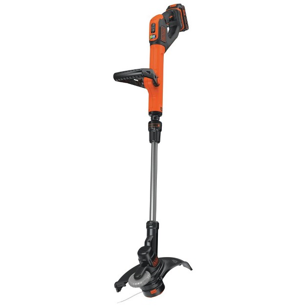 Black amp Decker Lst522 20v Max Lithium ion 2 speed 12 In Cordless String Trimmer edger Kit 2 5 Ah