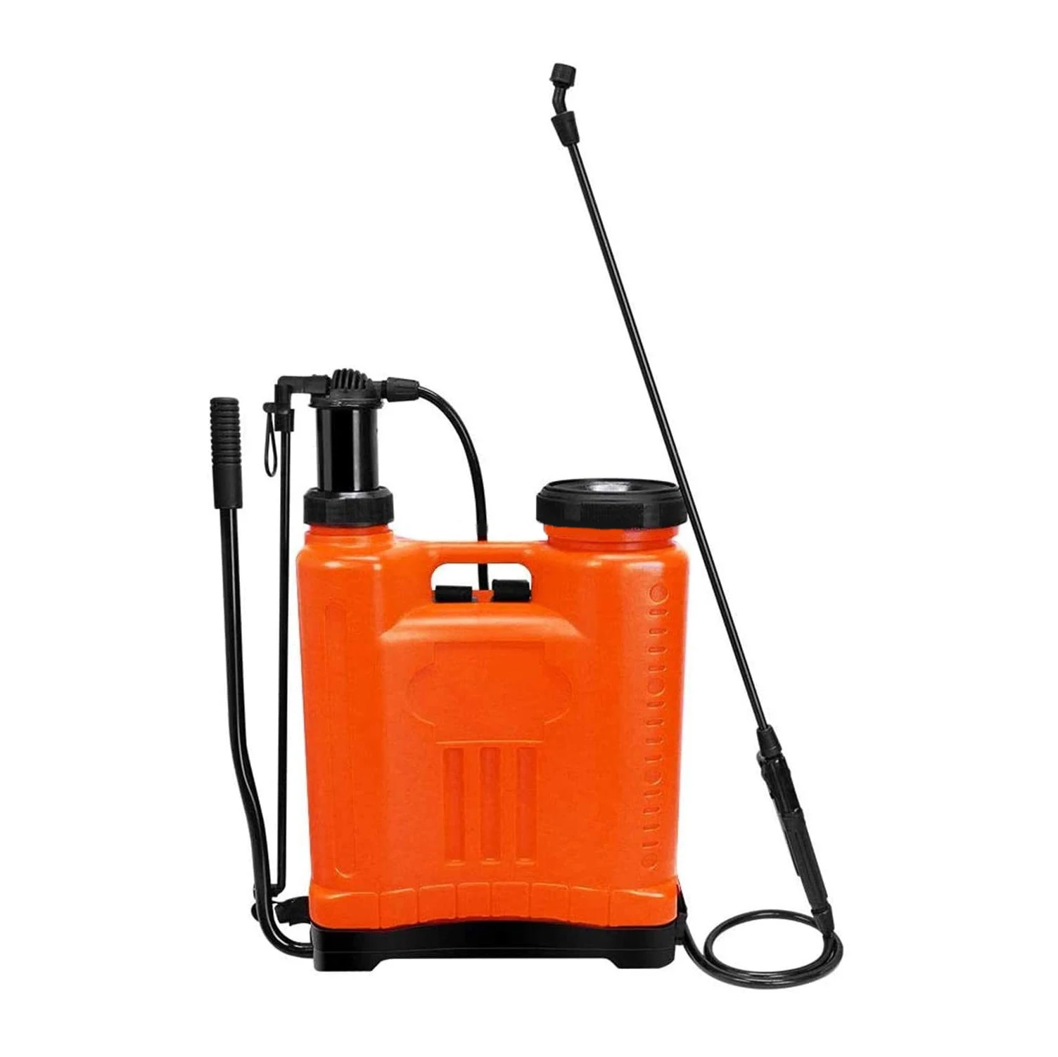 Backpack Pump Pressure Sprayer with Four Nozzles 5 Gallon Knapsack Manual Sprayer for l Gardening