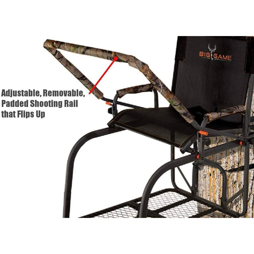 Big Game 18.5 ft. x 1.5 ft. Hunter HD Deer Hunting 1-Person Ladder Tree Stand BGM-LS0550