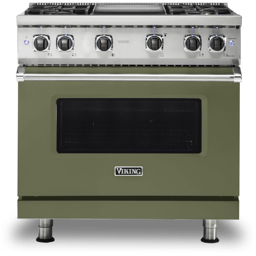 Viking 36-inch Freestanding Gas Range with GourmetGlo VGR536-4GCYLP