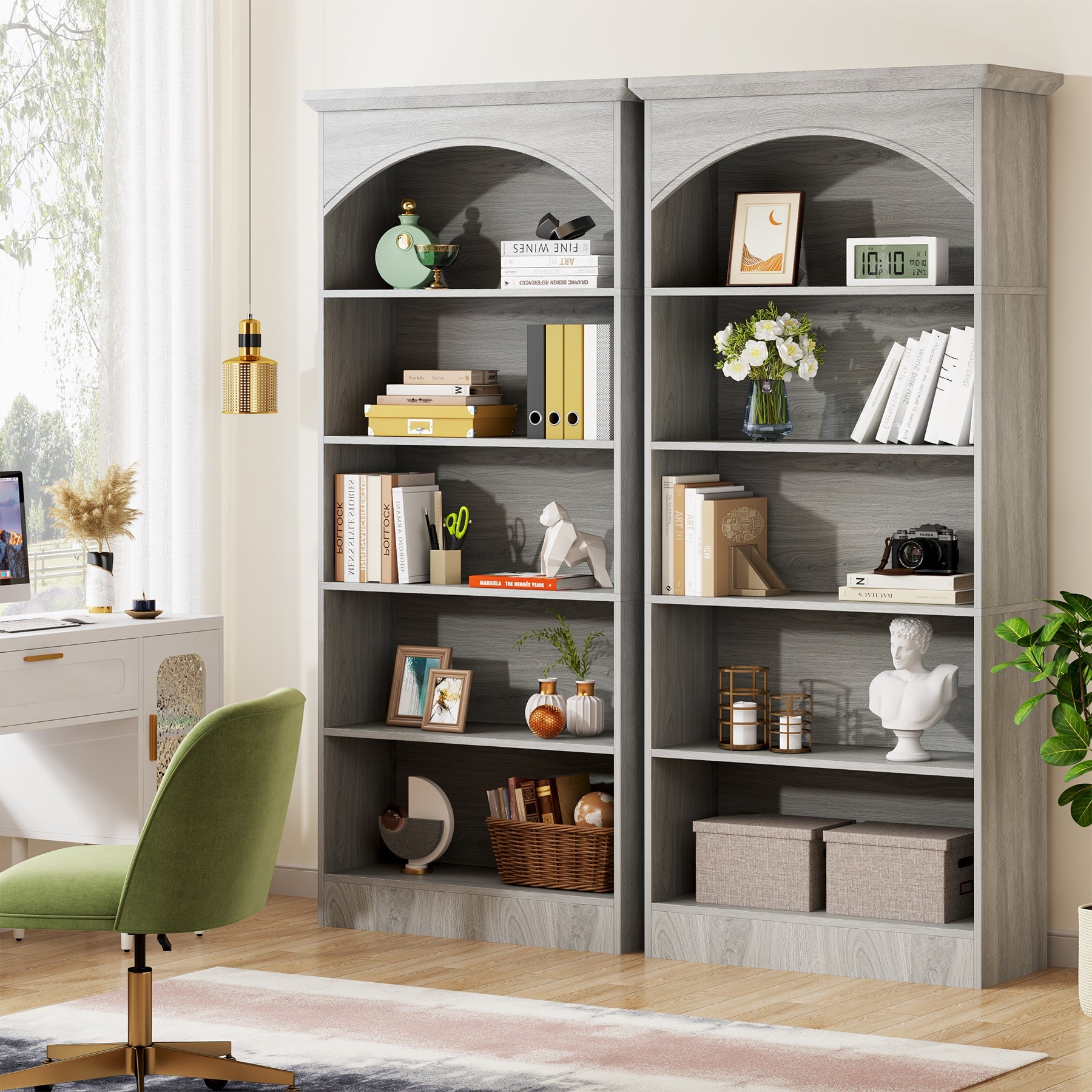 5-Shelf Bookcase, 70.9