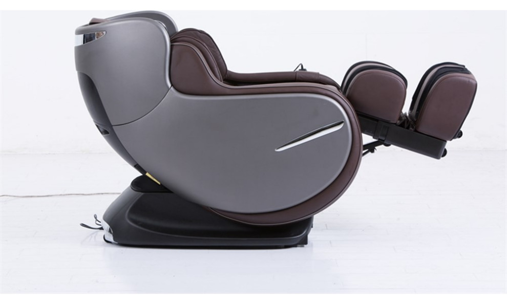 Elvis Chocolate Faux Leather Premium Massage Chair with Bluetooth Speaker   Contemporary   Massage Chairs   by Homesquare  Houzz