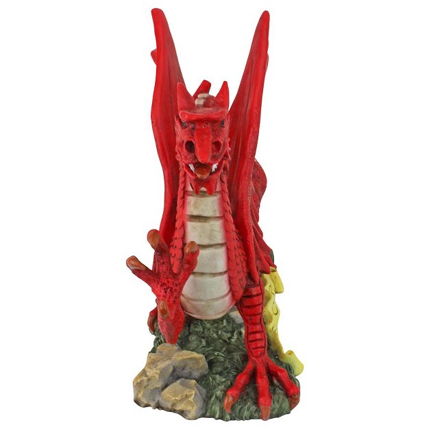 Design Toscano The Red Welsh Dragon Statue Collection Desktop