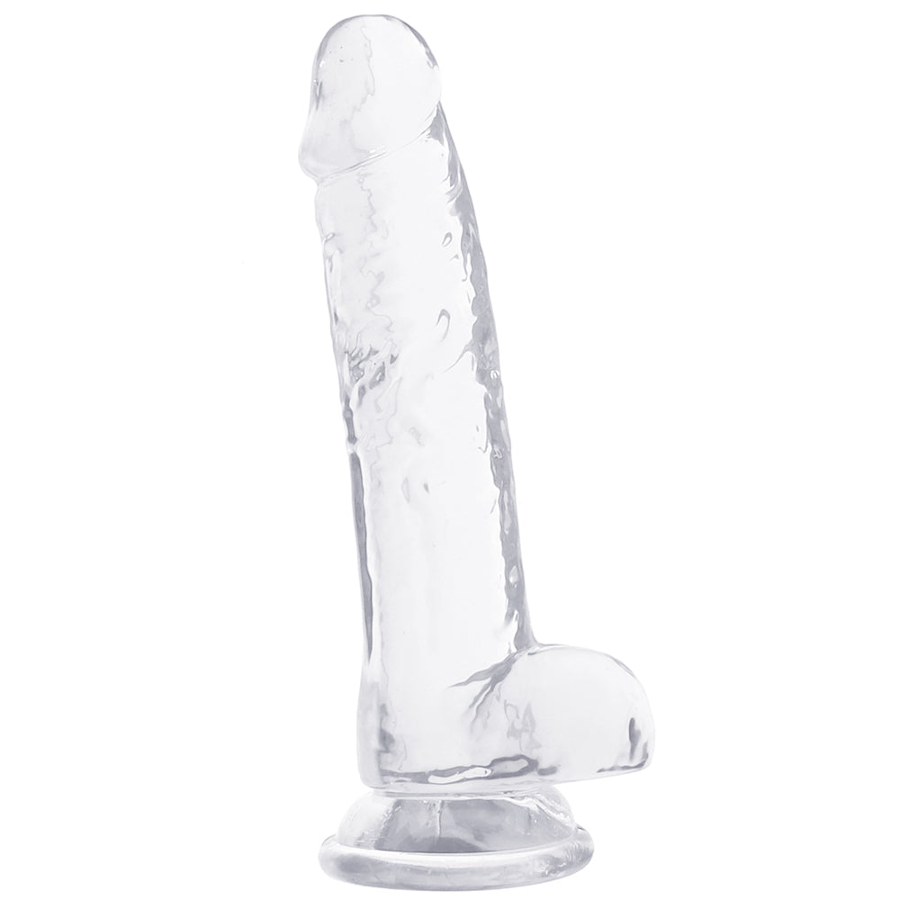 Naturally Yours 7 Inch Crystalline Dildo in Clear