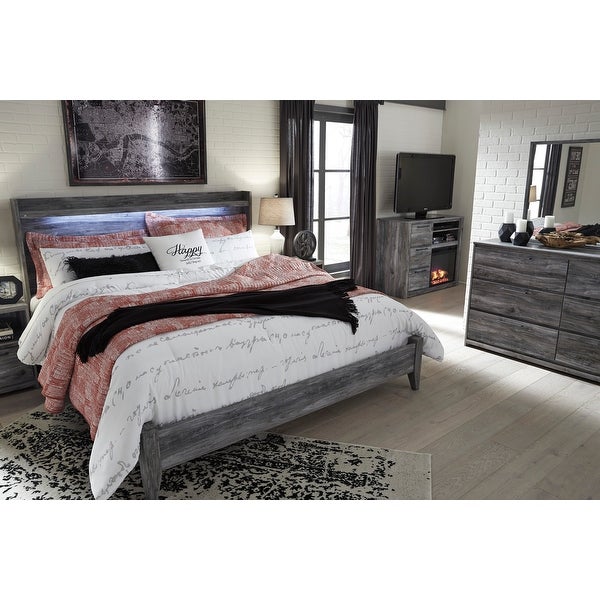 Signature Design by Ashley Baystorm Smoky Gray Panel Headboard - - 21642746