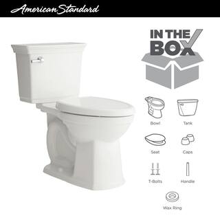 American Standard Optum VorMax Complete Tall Height 2-piece 1.28 GPF Elongated Toilet in White with Slow Close Seat 707AA101.020