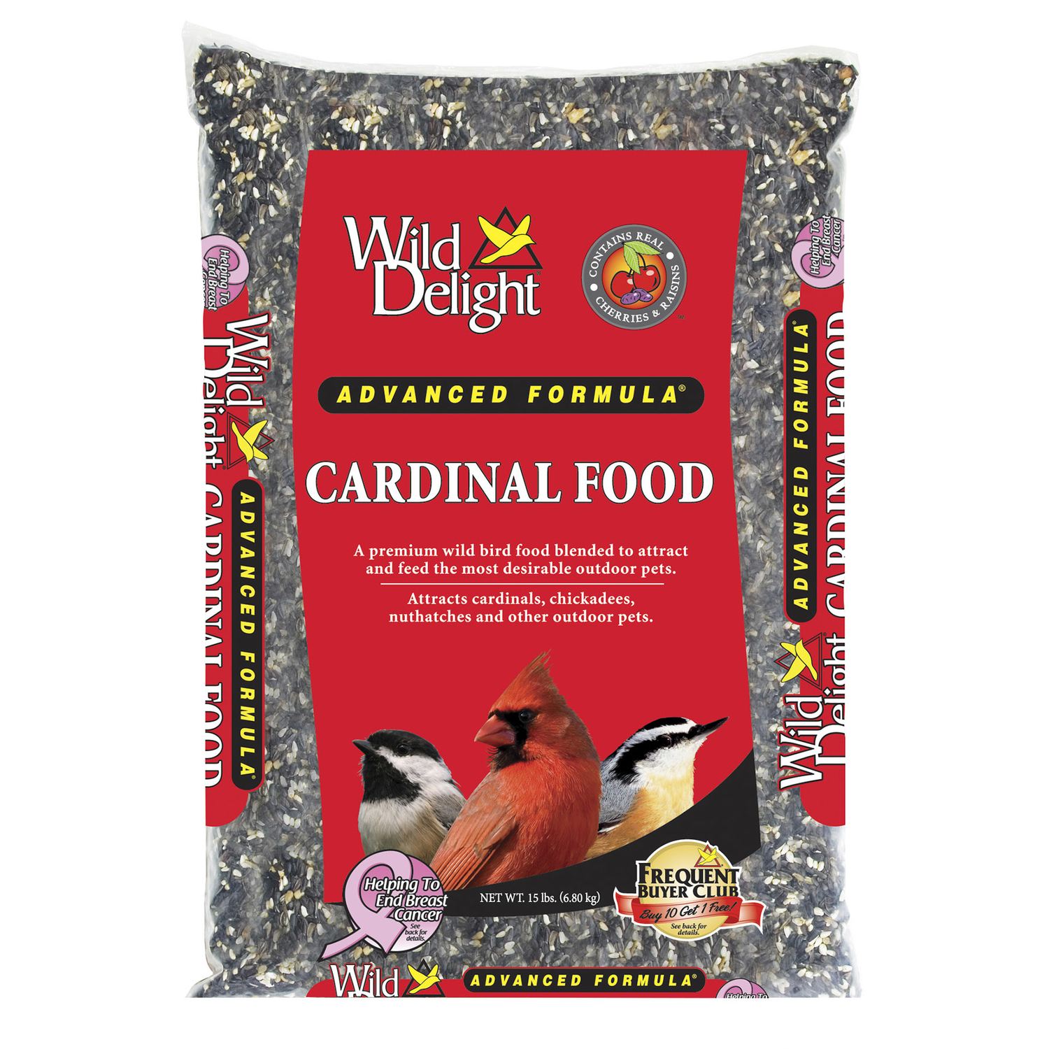 Wild Delight Cardinal Sunflower Seeds Wild Bird Food 15 lb