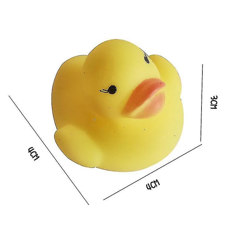 50pcs Mini Yellow Rubber Duck Bath Toy Rubber Duck Pool Toy Rubber Duck Baby Shower Decoration