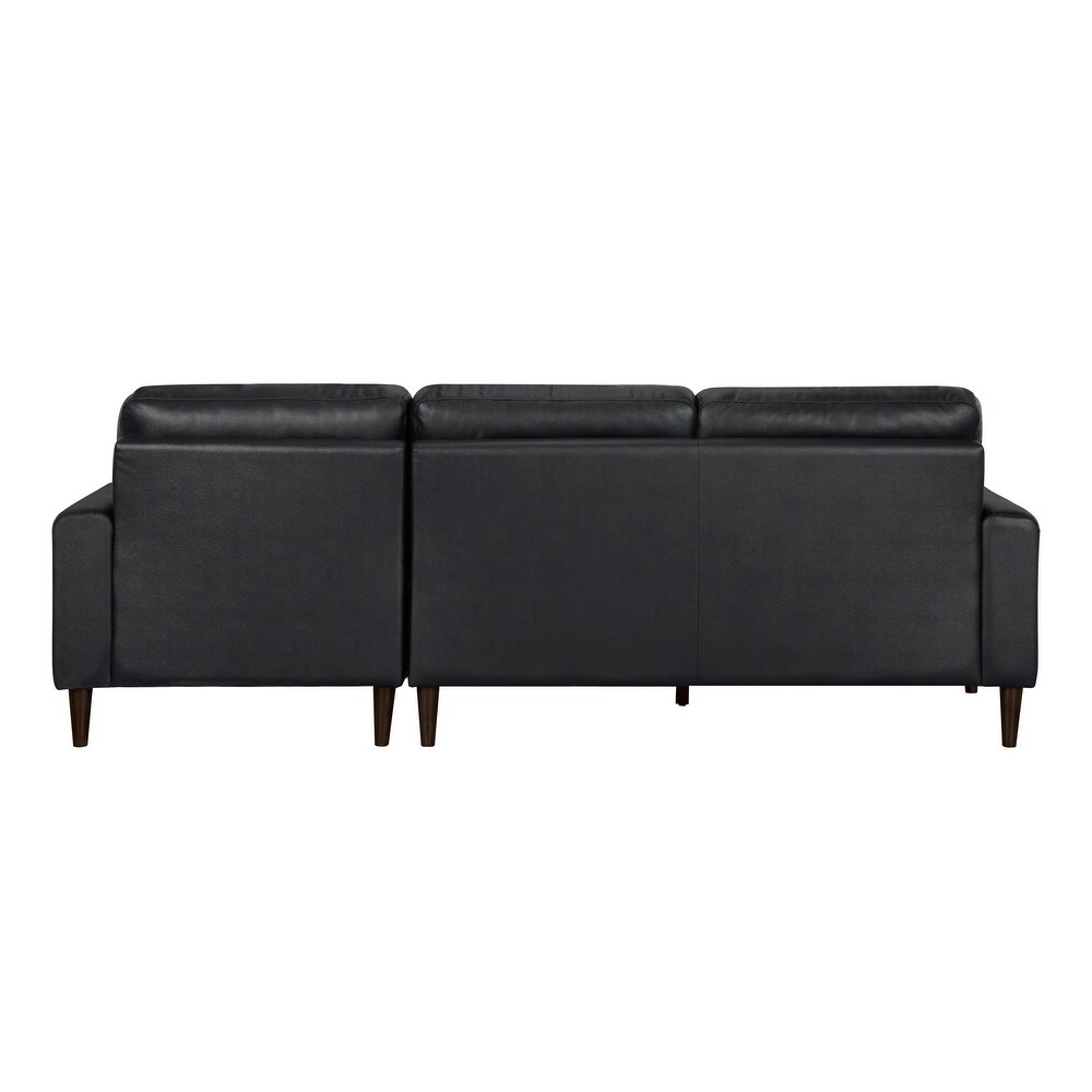 Dakota Leather Match Living Room 2 Piece Sectional with Right Chaise