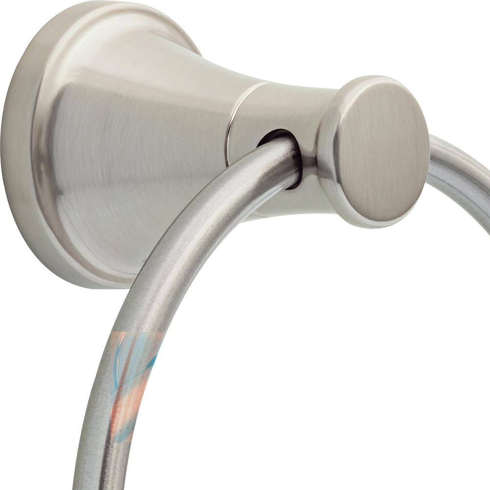 Delta Casara Wall Mount Towel Ring in SpotShield Brushed Nickel CSA46-BN