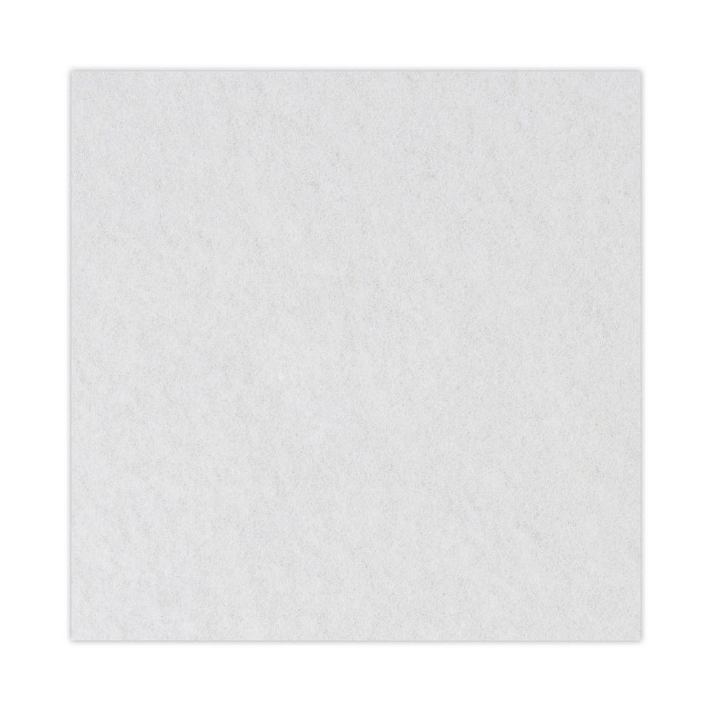 Boardwalk Polishing Floor Pads 17 in. Dia White (5-Carton) BWK4017WHI