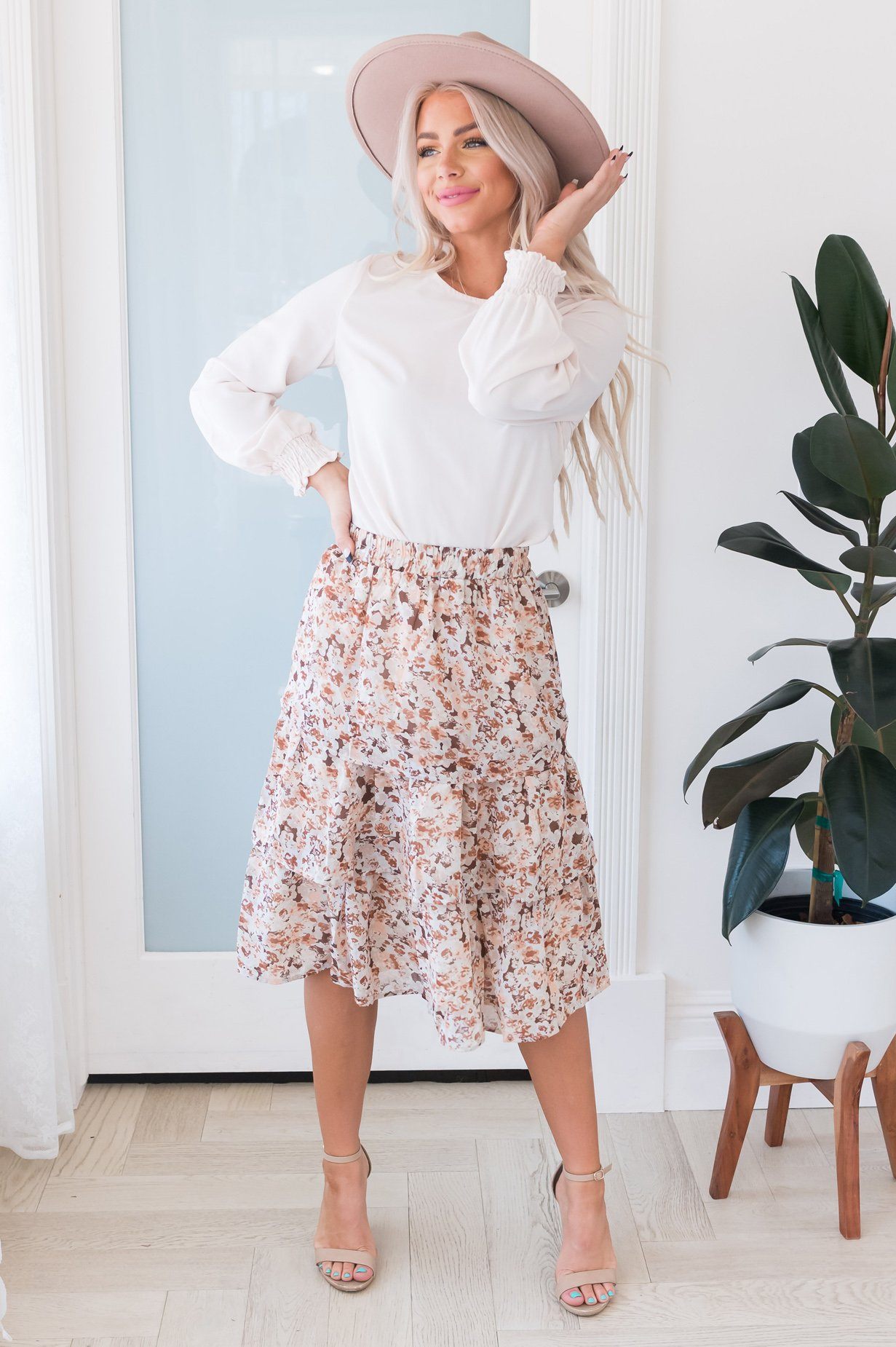 Out Of This World Modest Ruffle Skirt