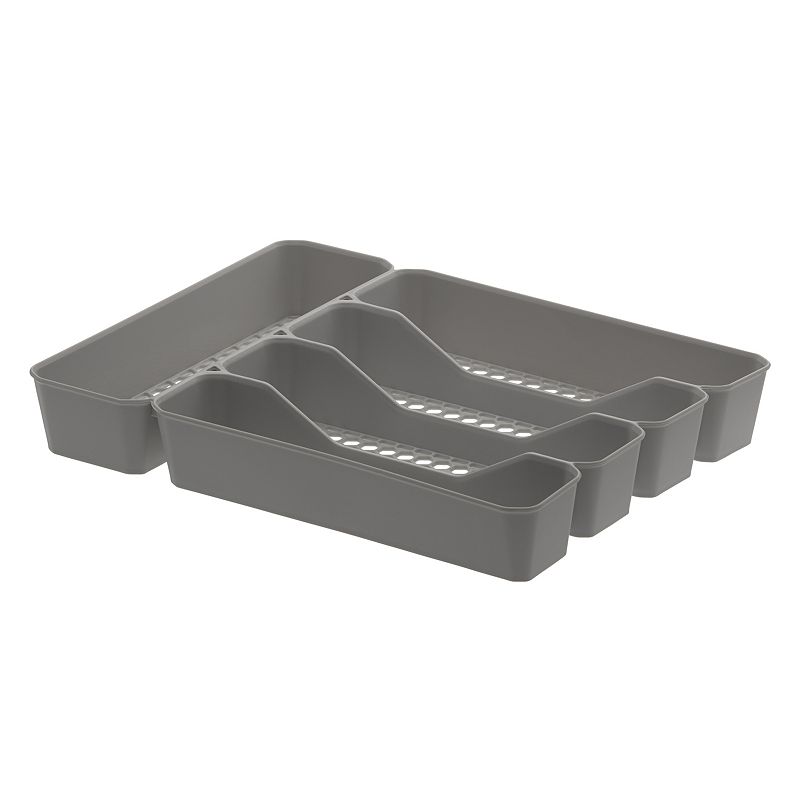 Tovolo Spectrum Diversified Hexa 5-Section Silverware Storage and Organizer Tray