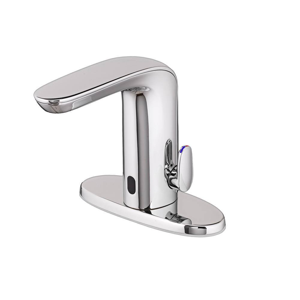 American Standard NextGen Selectronic Battery Powered Single Hole Touchless Bathroom Faucet with above Deck Mixing 0.5 GPM in Chrome 7755205.002