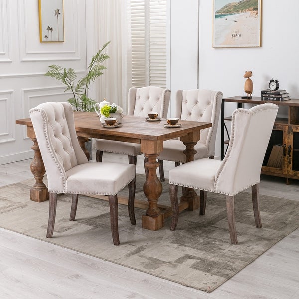 Wingback Dining Chairs- Set of 2