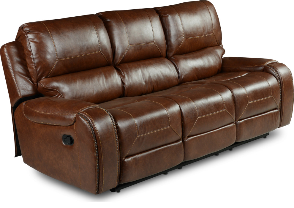 Keily Manual Recliner Sofa   Transitional   Sofas   by HedgeApple  Houzz