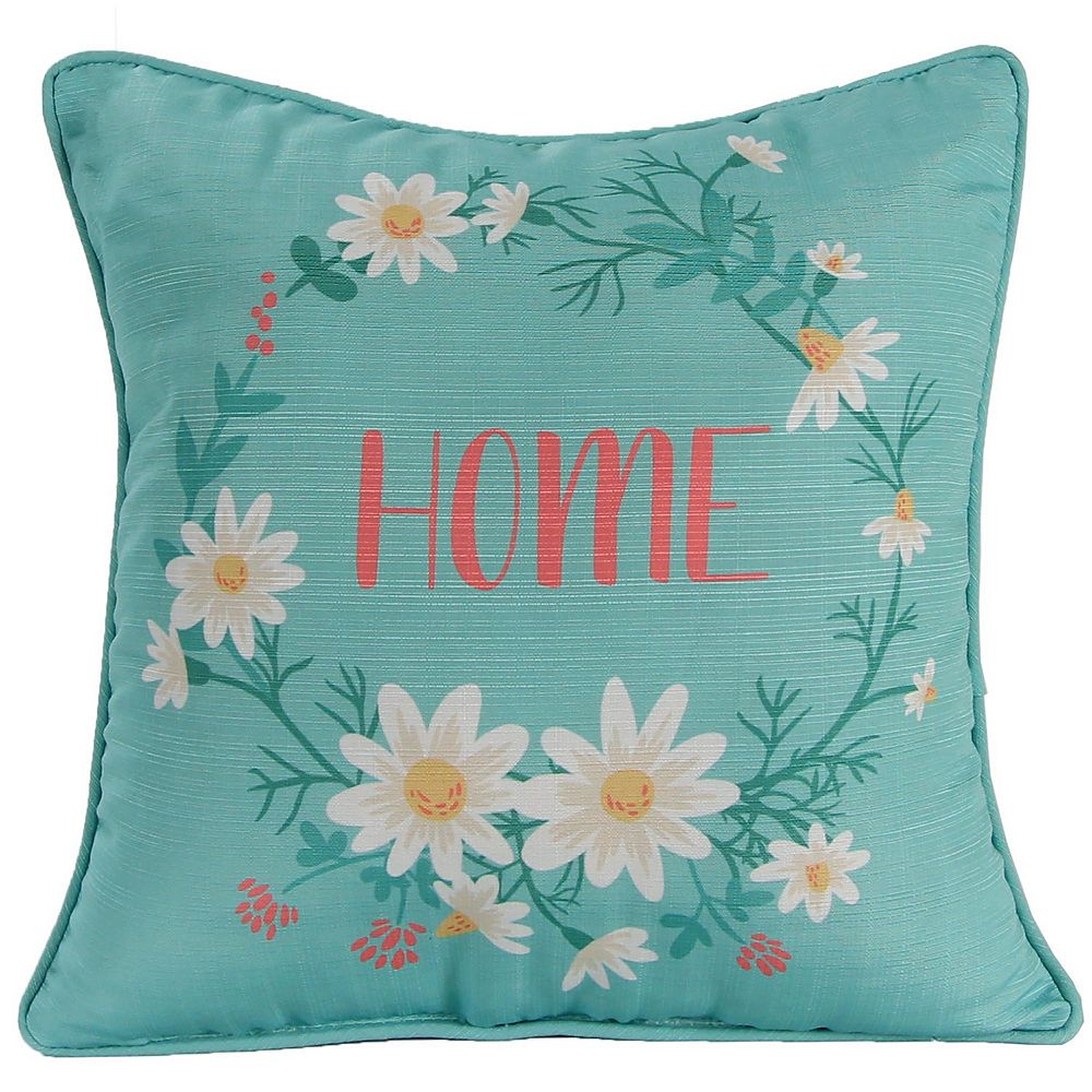 Jordan Manufacturing Home Floral Indoor Outdoor Throw Pillow