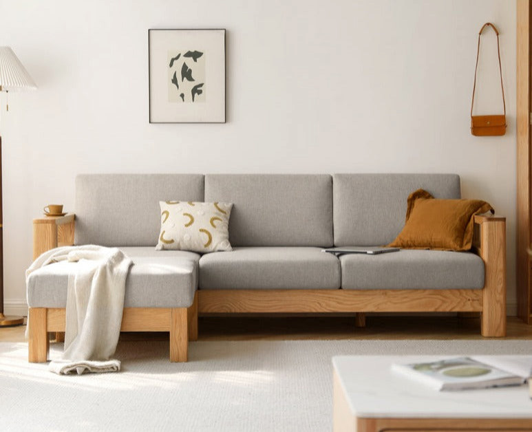 Oak Solid Wood Sofa   Transitional   Sectional Sofas   by GVAwood  Houzz