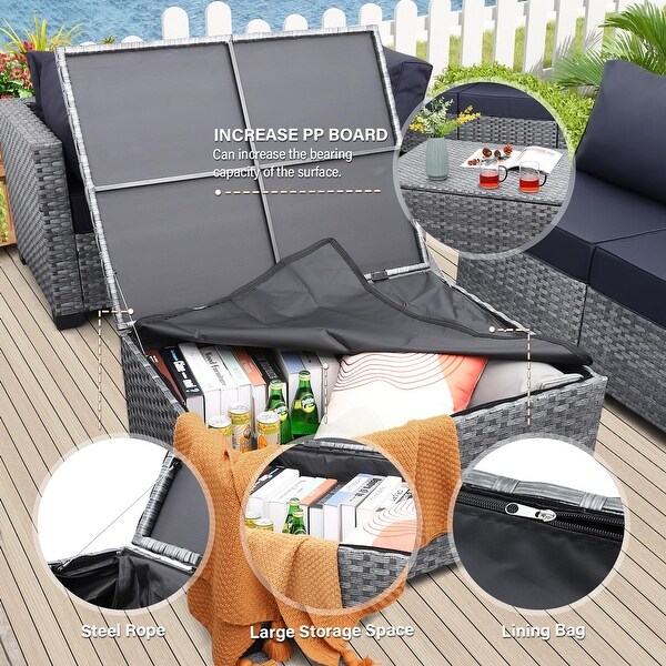 Outdoor PE Wicker Coffee Table