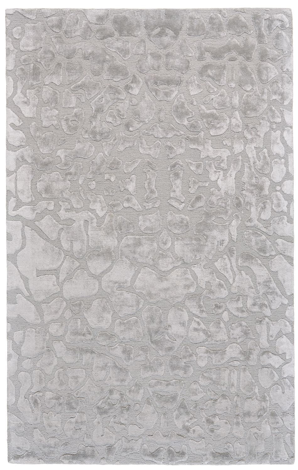 Malawi Hand Tufted Silver Gray Rug by BD Fine