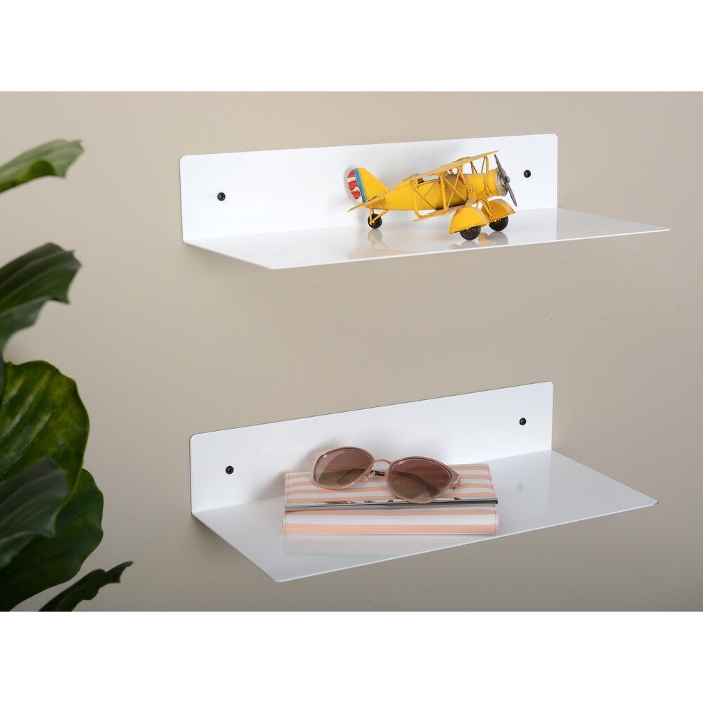 Steel Wall Shelf 2 Piece Set