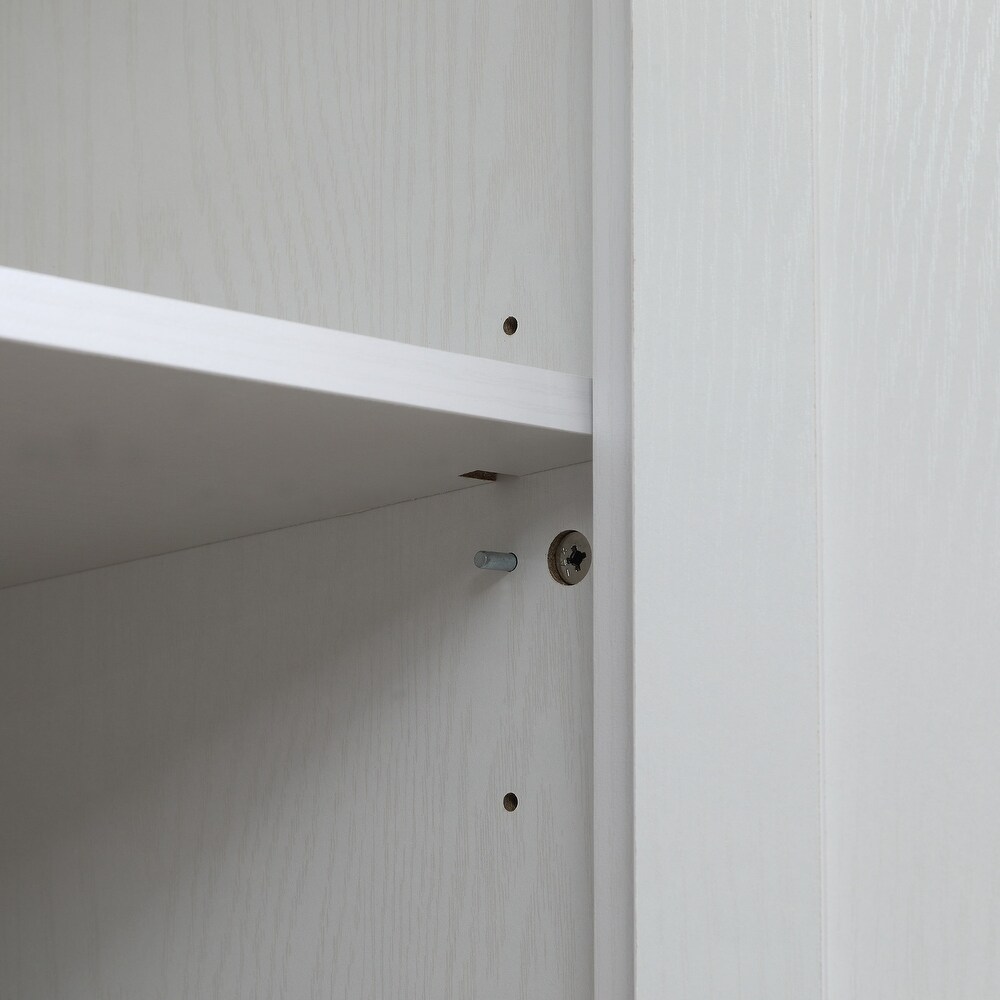 4 Door Storage Cabinet with Adjustable Shelves