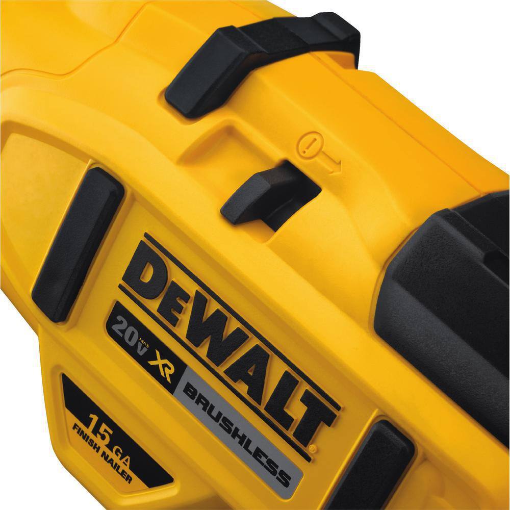 DW 20V MAX Lithium-Ion 15-Gauge Cordless Finish Nailer and 20V MAX Cordless 14 in. Impact Driver DCN650D1wDCF885B