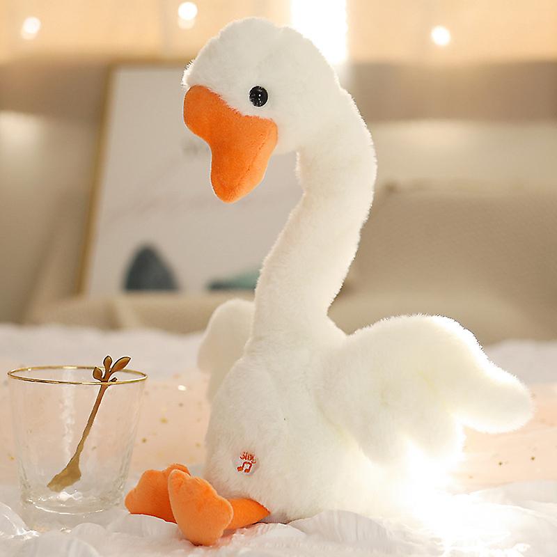 Dancing Goose Toy That Repeats What You Say! With Bluetooth Glowing Singing Recording Cute Goose Stuffed Animal Kids Toy Birthday Xmas Gifts