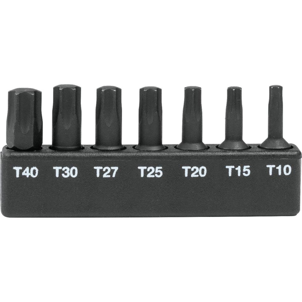 Impact X  7 Pc. Torx  1″ Insert Bit Set