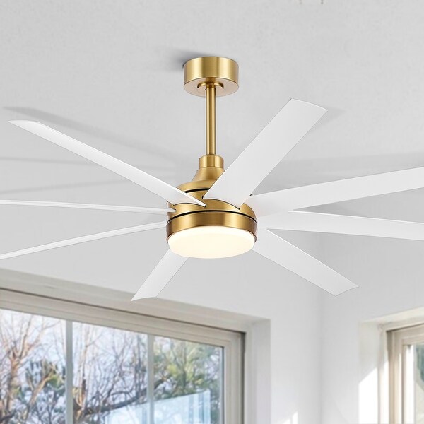 65 Inch Gold Ceiling Fan with Light Remote(8-Blade) Shopping - The Best Deals on Ceiling Fans | 40886117