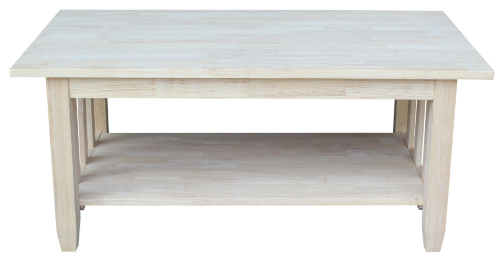 Mission Tall Coffee Table   Transitional   Coffee Tables   by International Concepts  Houzz