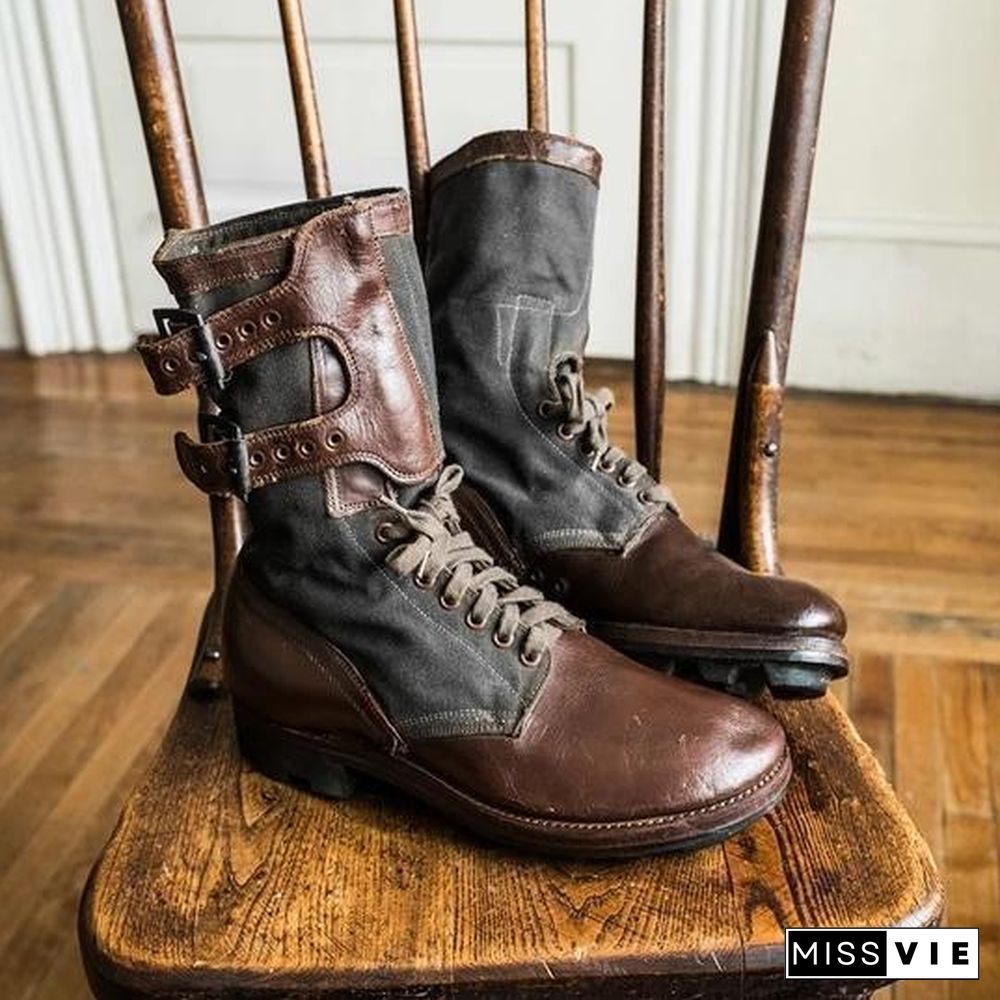 Original Design Leather Army Boots