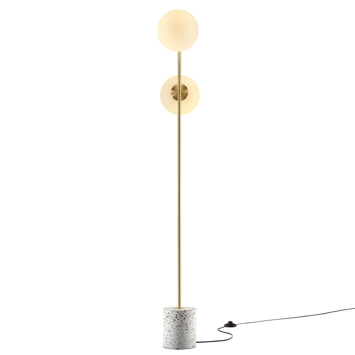 Logic Terrazzo Floor Lamp-EEI-5628-WHI