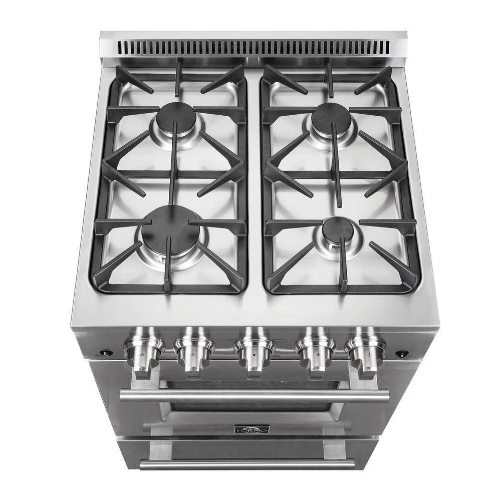 Forno Breno - 24 in. Gas Range 4 Sealed Burners FFSGS6272-24