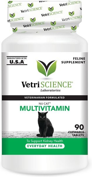 VetriScience Nu Cat Chewable Tablets Multivitamin for Cats