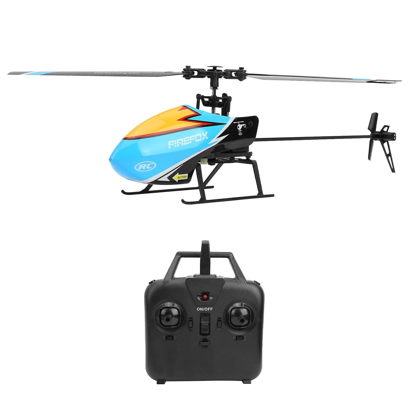 C129 4 Channel Flybarless Fixed Height Helicopter Remote Control Aircraft Aero Modelblue