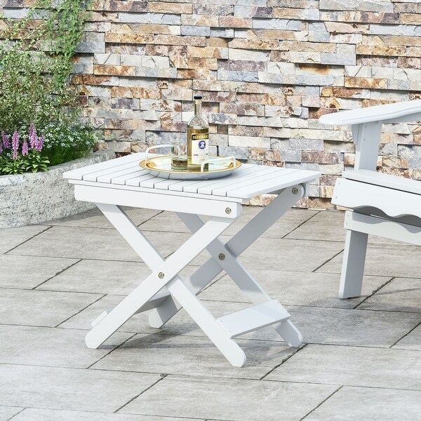 Outdoor Folding Wooden Side Table，15