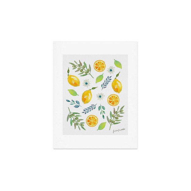 Julia Madoka Watercolor Lemons And Olives Art Print Society6