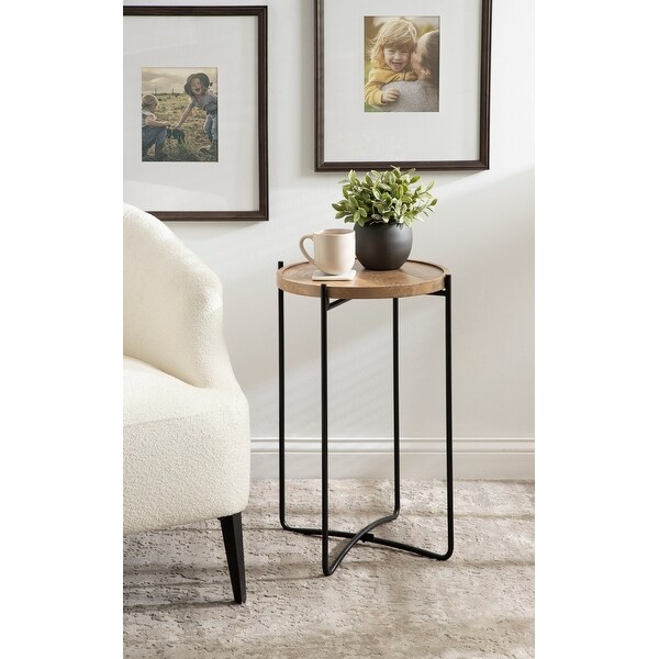 Kate and Laurel Vale Round Side Table